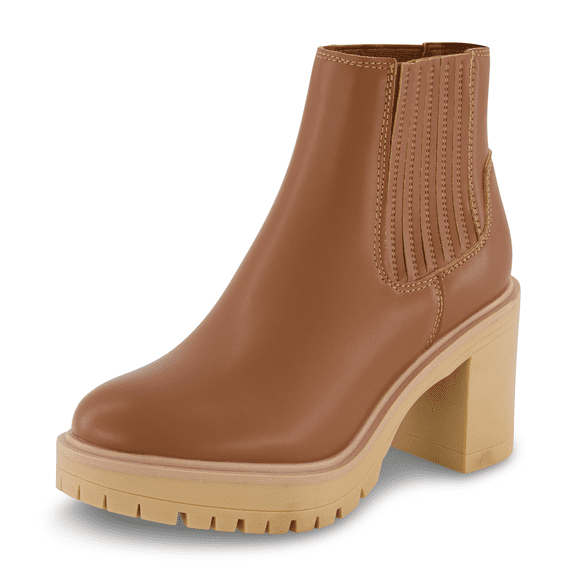 Cushionaire Beckett Chelsea Boots for Women | Stylish Platform Ankle Boots with Chunky Heel and Lug Sole | Comfortable Everyday Boots with Wide Widths Available