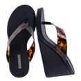 thumbnail image 1 of Cushionaire Bera Platform Thong Womens Sandals, Stylish Wedge Flip Flops for Women with Contoured Comfort Footbed, 1 of 20