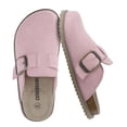 thumbnail image 1 of Cushionaire Blain Suede Clogs for Women | Genuine Leather Slip on Clogs with Oversized Buckle | Classic Closed Toe Mule Design for Everyday Casual Wear, 1 of 12