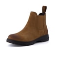 thumbnail image 1 of Cushionaire Britain-L Womens Chelsea Boots, Genuine Suede Ankle Boots for Women with Cushioned Insole and Lug Sole, 1 of 18