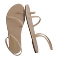 thumbnail image 1 of Cushionaire CHAI Flat Strappy Sandals for Women, Comfortable Dressy Summer Slip-On Sandal with Memory Foam, 1 of 12