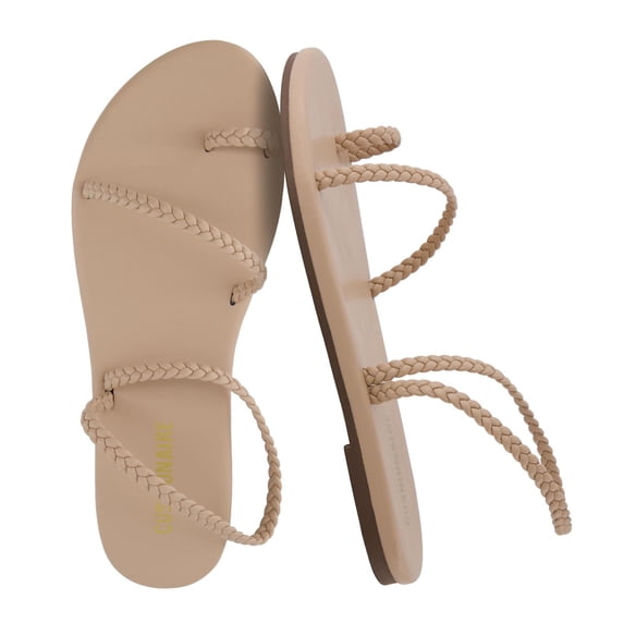 Cushionaire Chai Strappy Flip Flops for Women, Comfortable Casual Women Sandals with Memory Foam