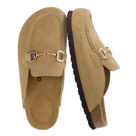 Cushionaire Cliff Suede Clog Mules for Women