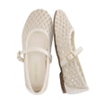thumbnail image 1 of Cushionaire Darla Kids Mesh Mary Jane Ballet Flats, Girls Shoes with Buckle, 1 of 19