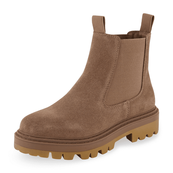 Cushionaire Derby Genuine Suede Women's Chelsea Boot with Memory Foam, Wide Widths Available