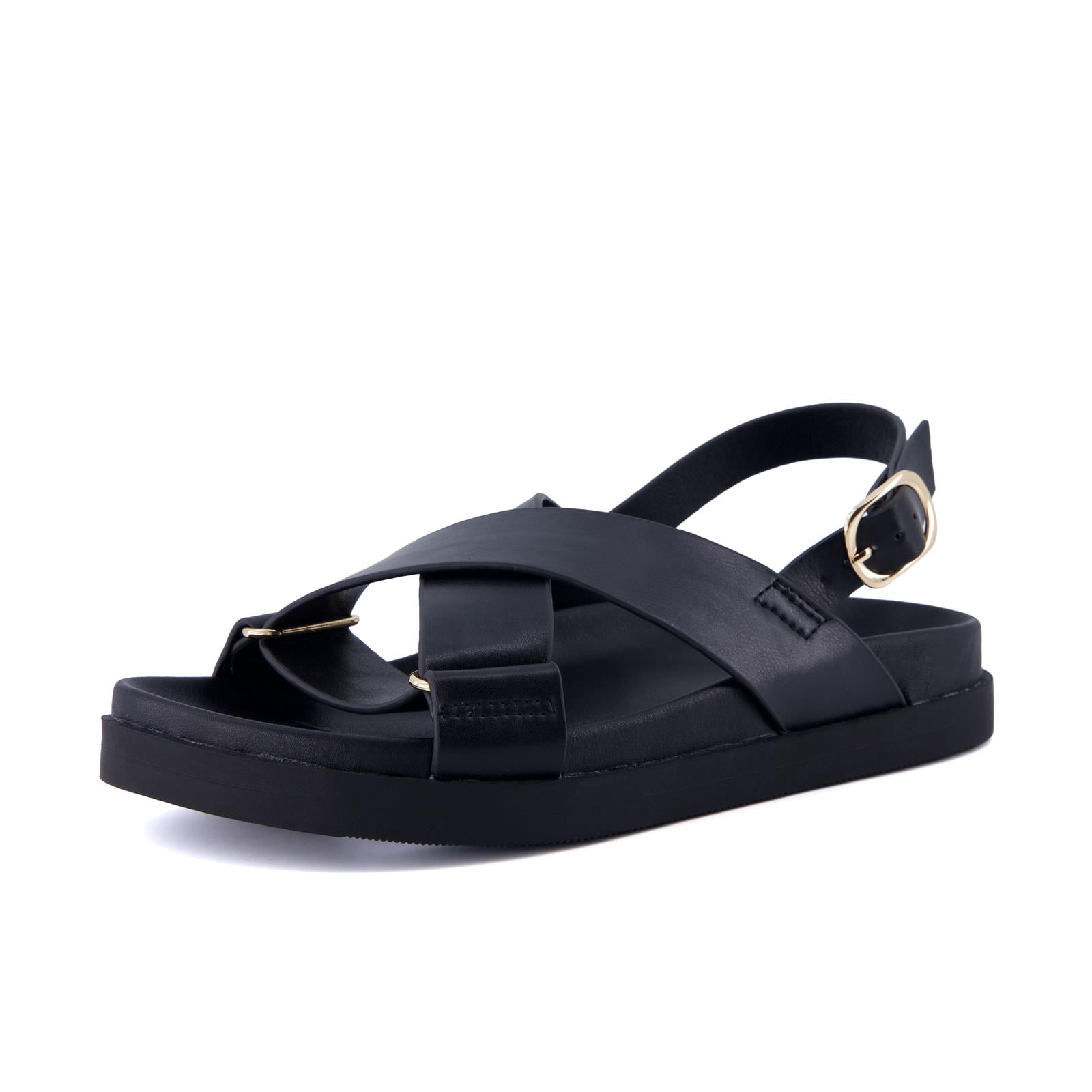 Cushionaire Eden Footbed Sandals for Women, Comfortable Arch