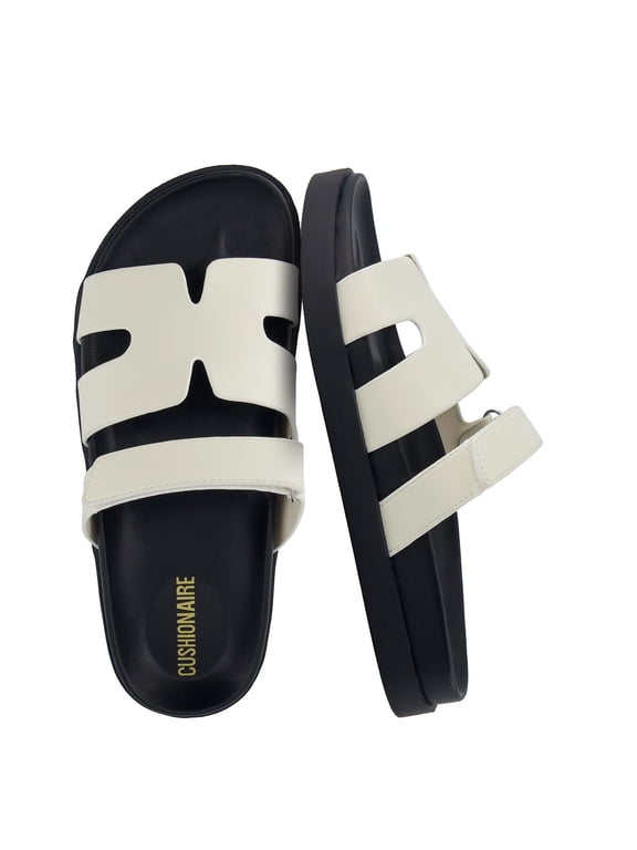 Estate Womens Sandals with Cut-Out Band & Adjustable Strap with Memory Foam, Summer Sandals for Women