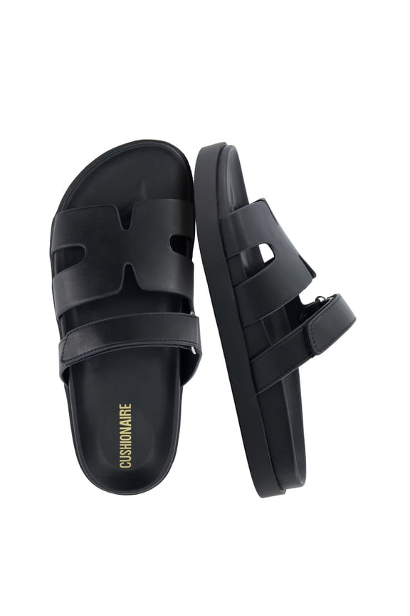Estate Womens Sandals with Cut-Out Band & Adjustable Strap with Memory Foam, Summer Sandals for Women