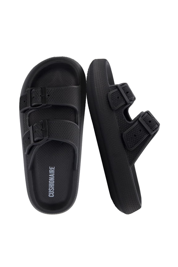 Fame Pillow Recovery Sandals for Women, Adjustable Double Buckle Waterproof EVA Cloud Slides for Women