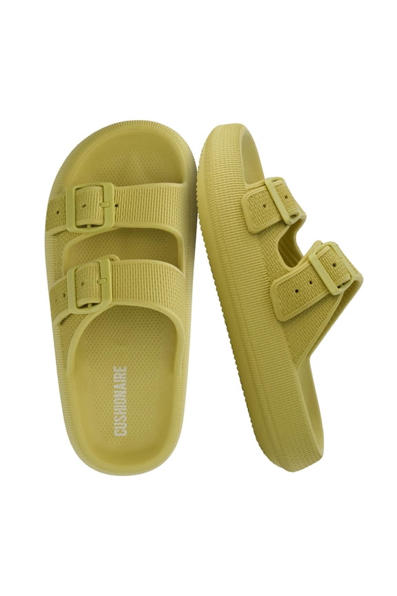 Fame Pillow Recovery Sandals for Women, Adjustable Double Buckle Waterproof EVA Cloud Slides for Women