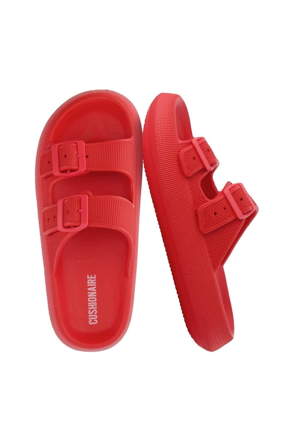 Fame Pillow Recovery Sandals for Women, Adjustable Double Buckle Waterproof EVA Cloud Slides for Women