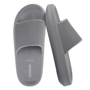 Cushionaire Feather EVA Mens Sandals   Slip On Recovery Slides, Lightweight Water Shoes for Men
