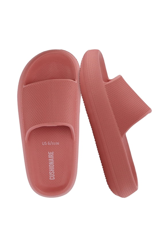 Feather Pillow Slide Sandals for Women – Comfortable and Squishy Slip On Womens Slippers, Indoor Outdoor Shower Shoes, Beach Essential Cloud Slides
