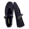 thumbnail image 1 of Cushionaire Graff Mary Jane Shoes for Women, Woven Ballet Flats with Adjustable Buckle Strap, Lightweight Slip On Shoes, 1 of 19