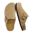 thumbnail image 1 of Cushionaire Hana - Genuine Leather Suede Classic Clog Womens Shoes - Slip On Mule Comfortable Shoes for Women, 1 of 24