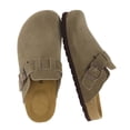 thumbnail image 1 of Cushionaire Hana - Genuine Leather Suede Classic Clog Womens Shoes - Slip On Mule Comfortable Shoes for Women, 1 of 16