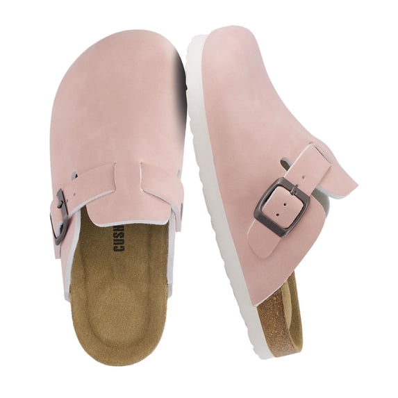 Cushionaire Hana Kids Clogs Slip On Potato Shoes or Boys and Girls with Adjustable Buckle & Cork Footbed & Arch Support