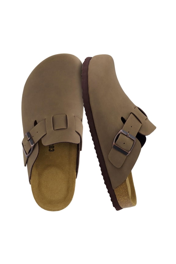 Hana Women's Clogs | Comfortable Vegan Suede Clogs for Women | Slip On Potato Shoes with Cork Footbed & Arch Support | Memory Foam, Wide Widths Available