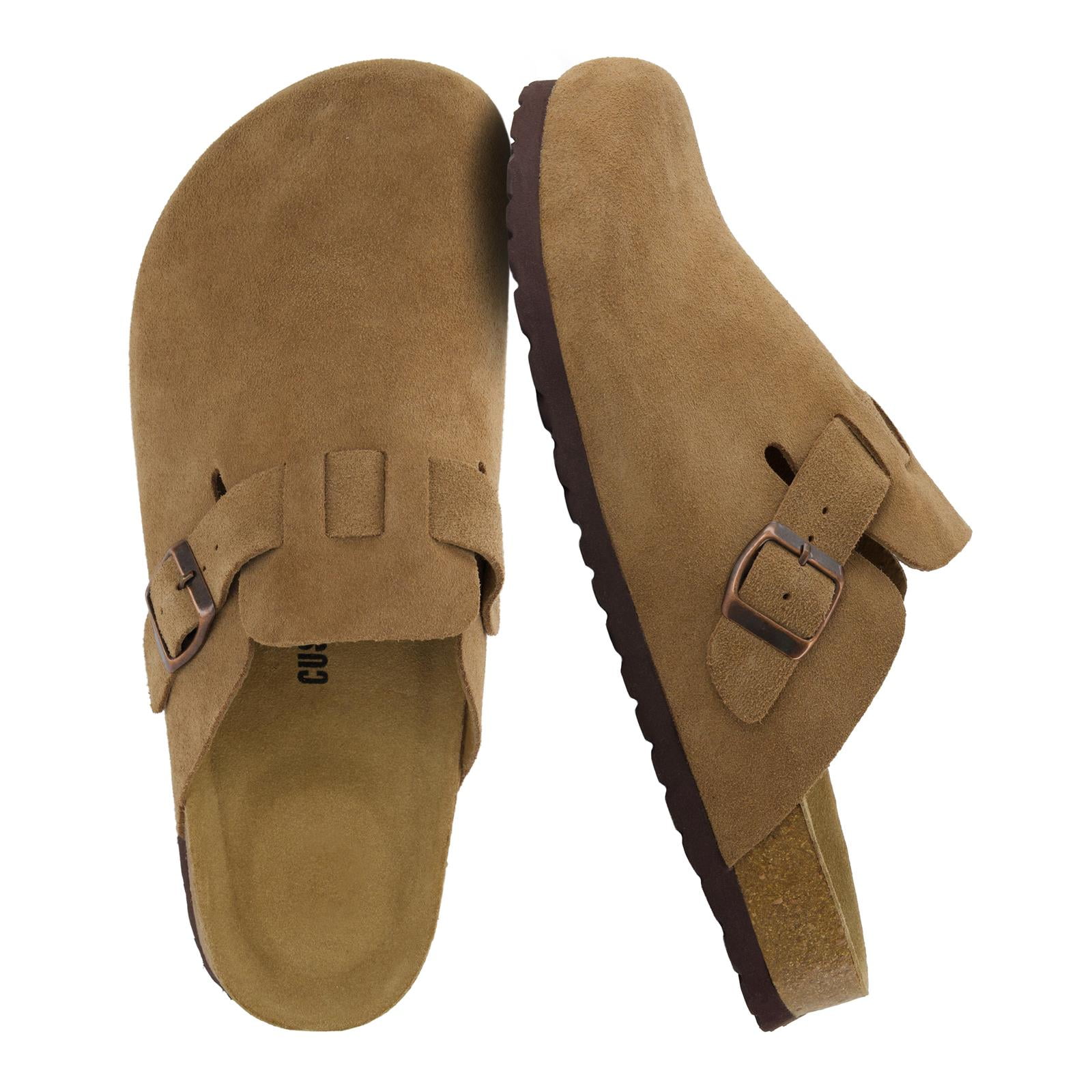 Casual Suede Clogs With Buckle Straps for Men main image 0