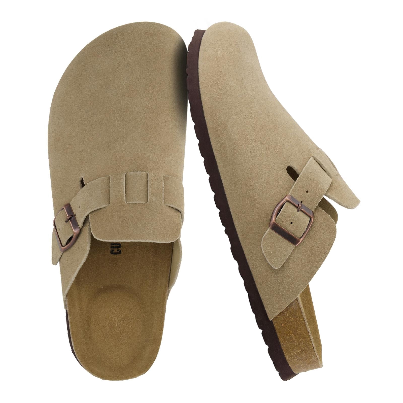 Cushionaire Haze Genuine Suede Leather Men's Clogs - Comfortable
