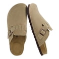 thumbnail image 1 of Cushionaire Haze Genuine Suede Leather Men's Clogs - Comfortable Slip On Potato Shoes for Men with Adjustable Buckle, 1 of 15