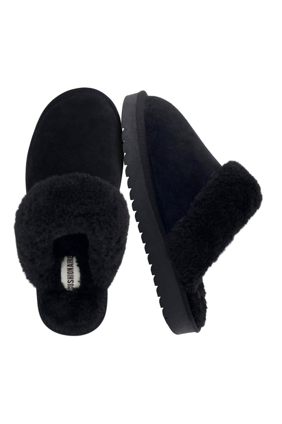 Hush Cozy Womens Slippers with Faux Fur Lining – Slip On  Comfortable Mule House Slippers for Women Indoor and Outdoor
