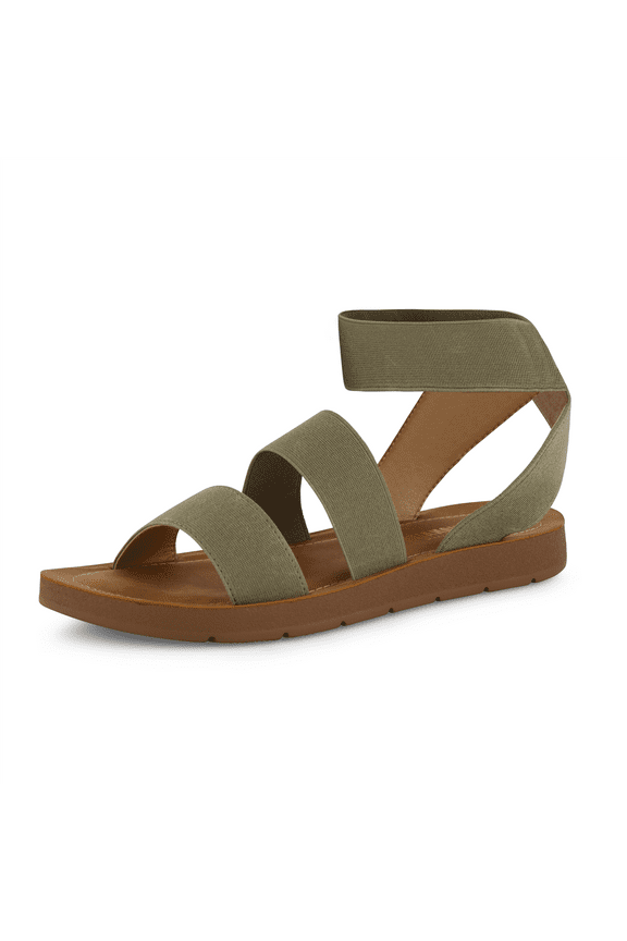 Indego Stretch Sandal – Lightweight Slip-On with Memory Foam & Soft Straps for All-Day Support | Casual or Dressy Summer Sandals for Women