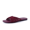 thumbnail image 1 of Cushionaire Lanky Strappy Sandals for Women, Trendy Multi-Strap Square Toe Flat Slide Womens Sandals with Cushioned Footbed, 1 of 18