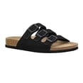 thumbnail image 1 of Cushionaire Lela Cork Footbed Sandal for Women - Triple Band Slide Sandal with Genuine Suede Insoles and +Comfort, 1 of 5