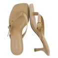 thumbnail image 1 of Cushionaire Marlin Low Kitten Heels for Women, Thong Style Dressy Heeled Womens Sandals with Adjustable Buckle Closure, 1 of 19