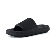Cushionaire Mens Feather cloud recovery pool slide with +Comfort