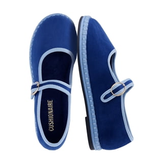 Cushionaire Missy Kids Mary Jane Flats School Shoes for Girls with Adjustable Buckle