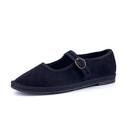 Cushionaire Missy Mary Jane Ballet Flats for Women, Breathable Lightweight Womens Flats with Adjustable Buckle and Cushioned Memory Foam
