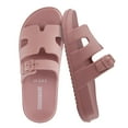 thumbnail image 1 of Cushionaire Orbit Waterproof EVA Womens Sandals -Comfortable Summer Slip On Slides for Women with Adjustable Buckle Strap, 1 of 17