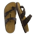 thumbnail image 1 of Cushionaire Pluto Cork Footbed Summer Sandals for Women 2025 Comfortable Slides with Adjustable Buckles, Toe Loop & Stitched Design – Stylish Slip On Women Footwear, 1 of 18