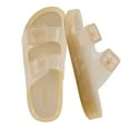 thumbnail image 1 of Cushionaire Pool Slides For Women Waterproof Double Buckle Adjustable Slip-On Womens Sandals For Beach Shower Casual Wear, 1 of 29