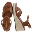 thumbnail image 1 of Cushionaire Prego Espadrille Wedge Sandals for Women, Crisscross Open Toe Wedge Heels with Adjustable Ankle Strap, 1 of 23