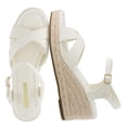 thumbnail image 1 of Cushionaire Prego Espadrille Wedge Sandals for Women, Crisscross Open Toe Wedge Heels with Adjustable Ankle Strap, 1 of 20