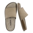 thumbnail image 1 of Cushionaire Ritual Suede Slide Sandals for Women - Slip On Womens Leather Sandals with Cushioned Cork Footbed and Arch Support, 1 of 22