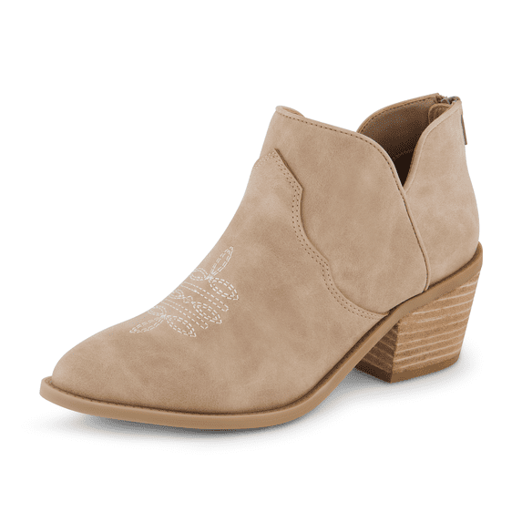 Cushionaire Rodeo Cowboy Boots for Women, Pointed Toe Ankle Bootie