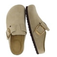 thumbnail image 1 of Cushionaire Rusty Genuine Leather Clogs for Women, Comfortable Slip On Womens Shoes with Adjustable Buckle and Soft Memory Foam, 1 of 19