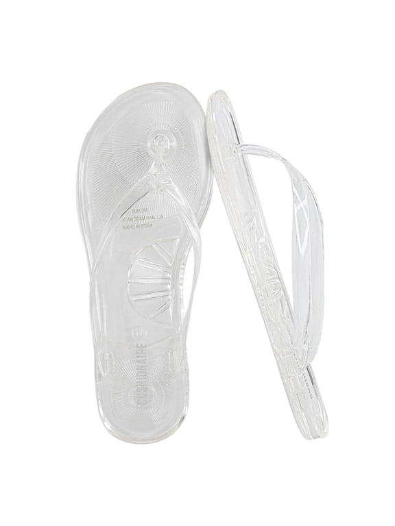 Splash Jelly Flip Flops for Women With Flexible Sole, Soft Footbed Summer Sandals for Women