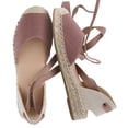 thumbnail image 1 of Cushionaire Talisa Espadrilles for Women, Closed Toe Wedge Sandal with Elastic Ankle Strap and Jute Wrapped Sole, 1 of 19