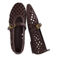thumbnail image 1 of Cushionaire Wendy Woven Mary Jane Flats For Women | Breathable Open Weave Flats With Adjustable Buckle Strap | Stylish Everyday Mary Jane Flats, 1 of 20
