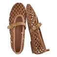 thumbnail image 1 of Cushionaire Wendy Woven Mary Jane Flats For Women | Breathable Open Weave Flats With Adjustable Buckle Strap | Stylish Everyday Mary Jane Flats, 1 of 20
