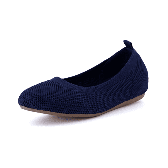 Cushionaire Whiz Knit Flats For Women | Soft Knit Slip On Flats | Comfortable Everyday Flats With Wide Widths Available