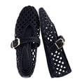 thumbnail image 1 of Cushionaire Wit Hand Woven Womens Flats, Comfortable Mary Jane Ballet Flat with Adjustable Buckle Braided Strap and Cushioned Memory Foam, 1 of 24