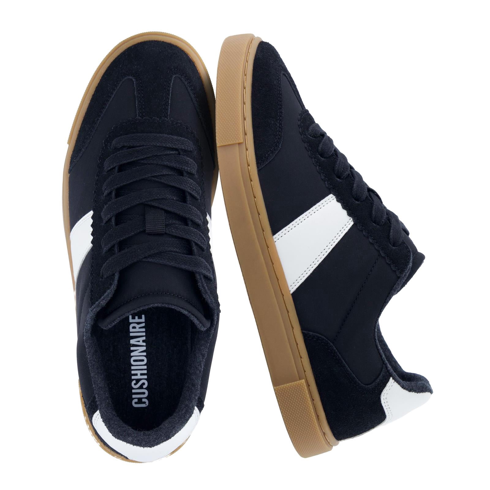 Cushionaire Balance Lace Up Women's Sneakers - Casual Tennis Shoes for Women with Memory Foam and Slip Resistant Outsole