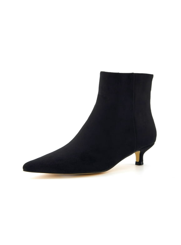 Women's Barbi Kitten Heel Bootie +Memory Foam