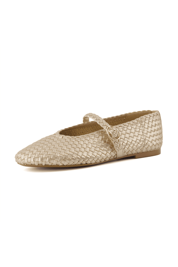 Women's Bistro Woven Mary Jane Flat +Memory Foam, Wide Widths Available
